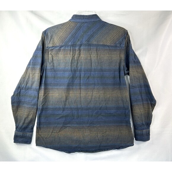 Ascend Flannel Shirt Men's Large Southwest Striped Long Sleeve Hiking Camping - Picture 3 of 9